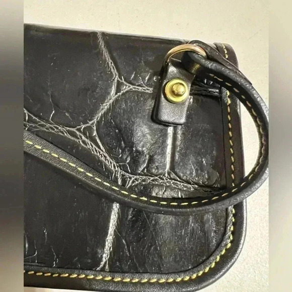 Dooney & Bourke Croc Leather Small Wristlet - Picture 7 of 7